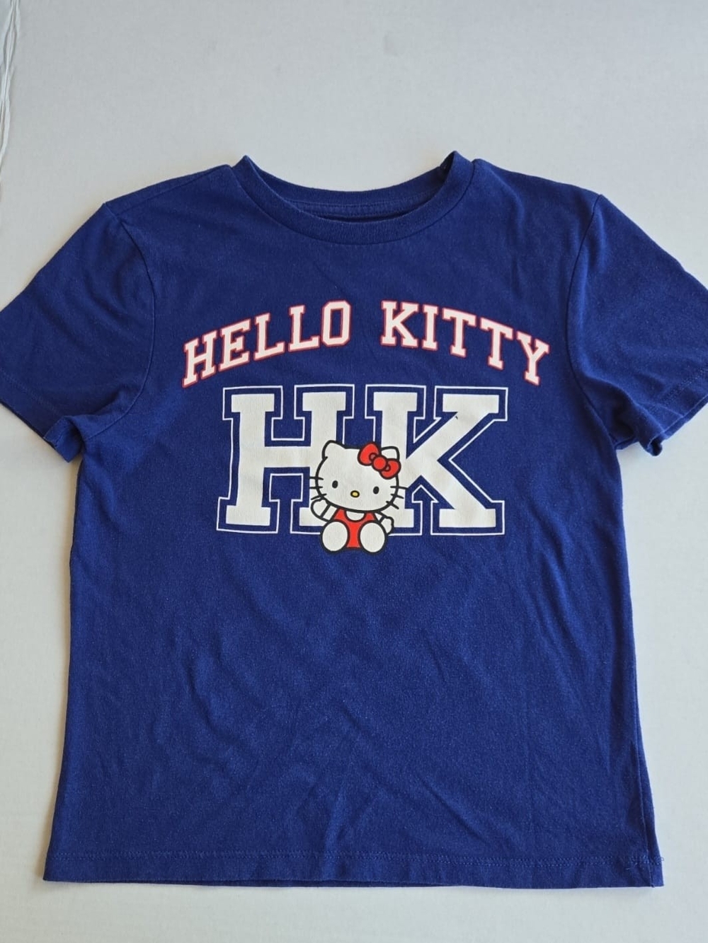Sanrio Hello Kitty "HK" Varsity Graphic Short Sleeve T-Shirt